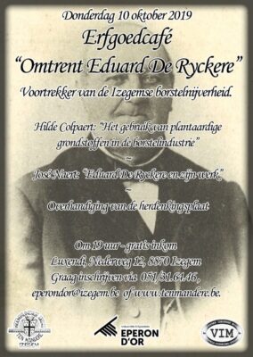 VIM erfgoedcafe Eduard Deryckere