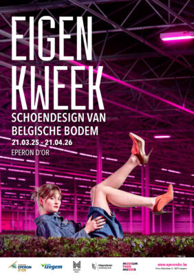 Affiche van de tentoonstelling "Eigen Kweek" in Eperon d'Or
